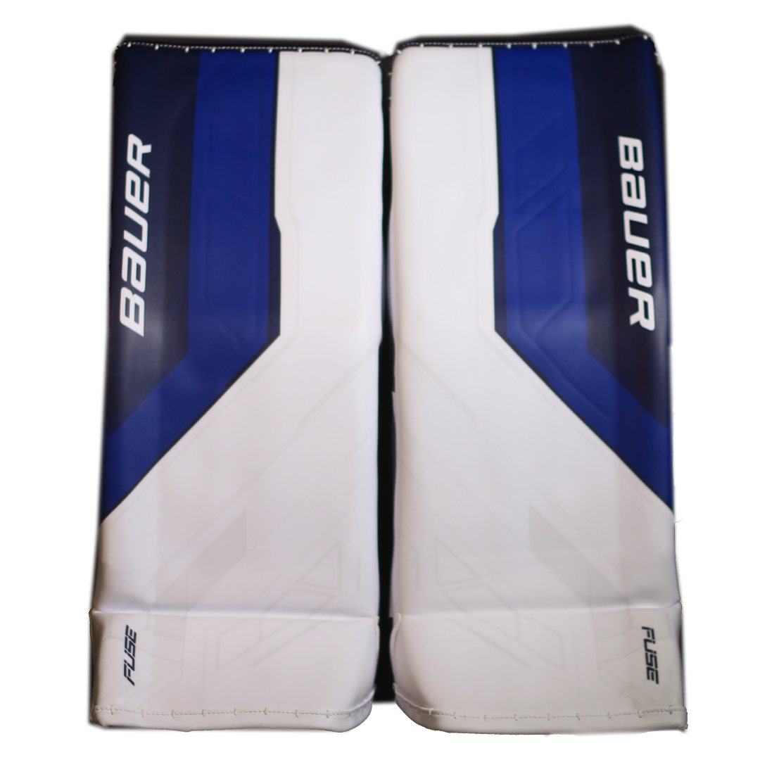 Bauer Senior Supreme Fuse USC Spec Hockey Goalie Pad White/Navy/Royal