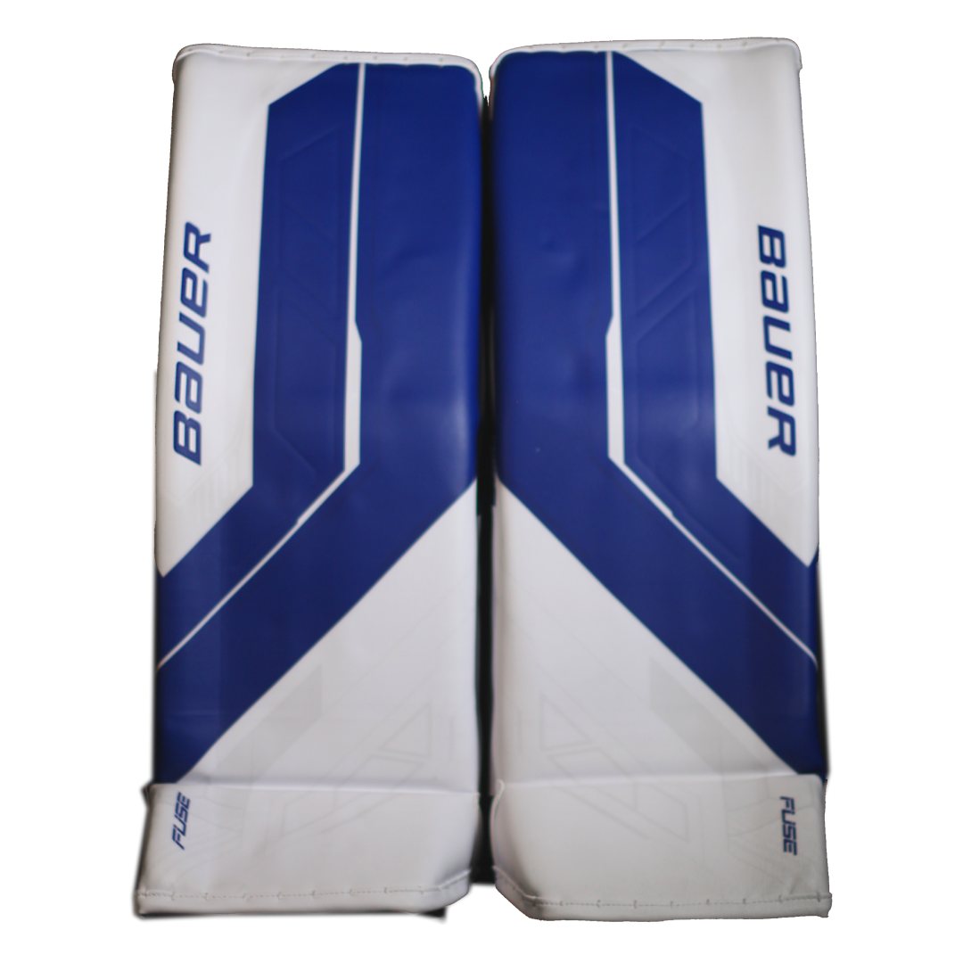 Bauer Senior Supreme Fuse USC Spec Hockey Goalie Pad White/Royal