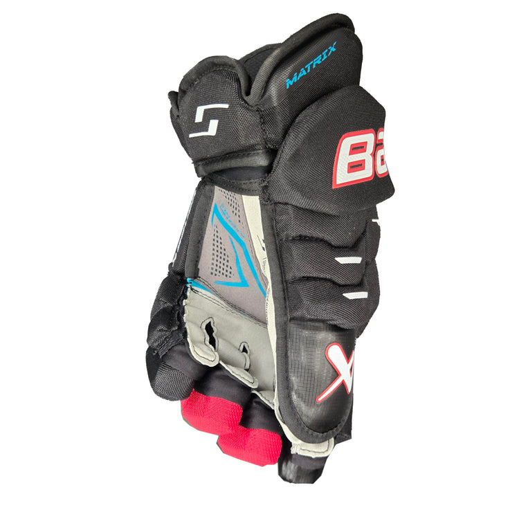 Bauer Senior Supreme Matrix Hockey Player Gloves Black/Red