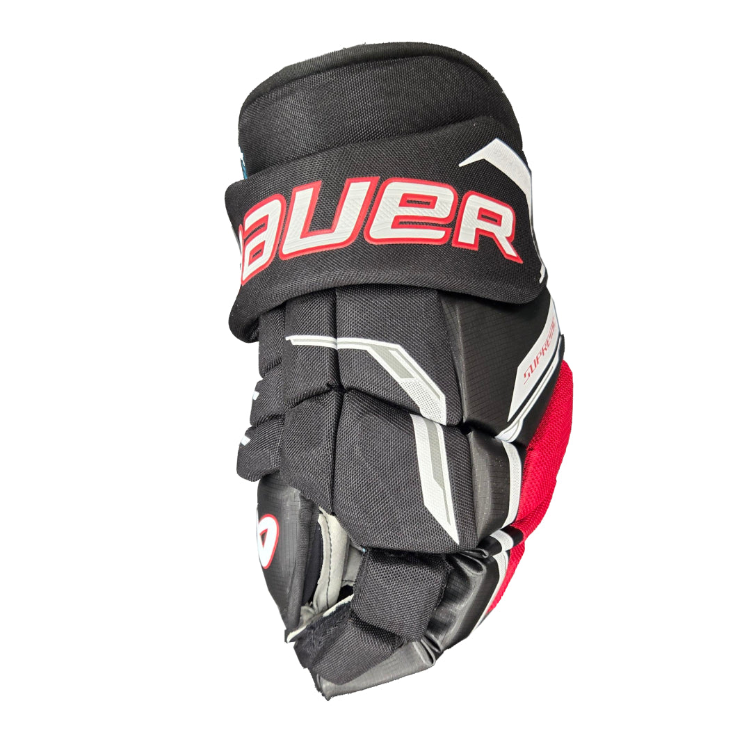Bauer Senior Supreme Matrix Hockey Player Gloves Black/Red