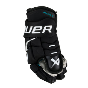 Bauer Senior Supreme Matrix Hockey Player Gloves Black/White