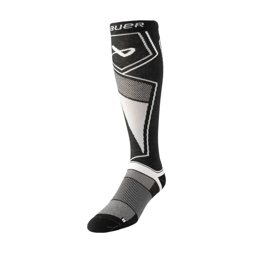 Bauer Senior Supreme Pro Hockey Skate Socks (S25) black/white