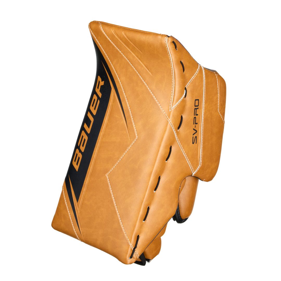 Bauer Senior SV-Pro Hockey Goalie Blocker Tan/Brown