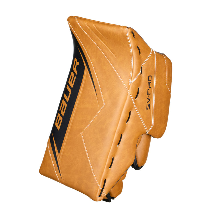 Bauer Senior SV-Pro Hockey Goalie Blocker Tan/Brown