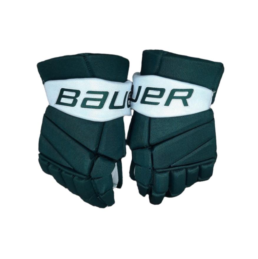 Bauer Senior Vapor Elite Team Hockey Player Gloves Green White