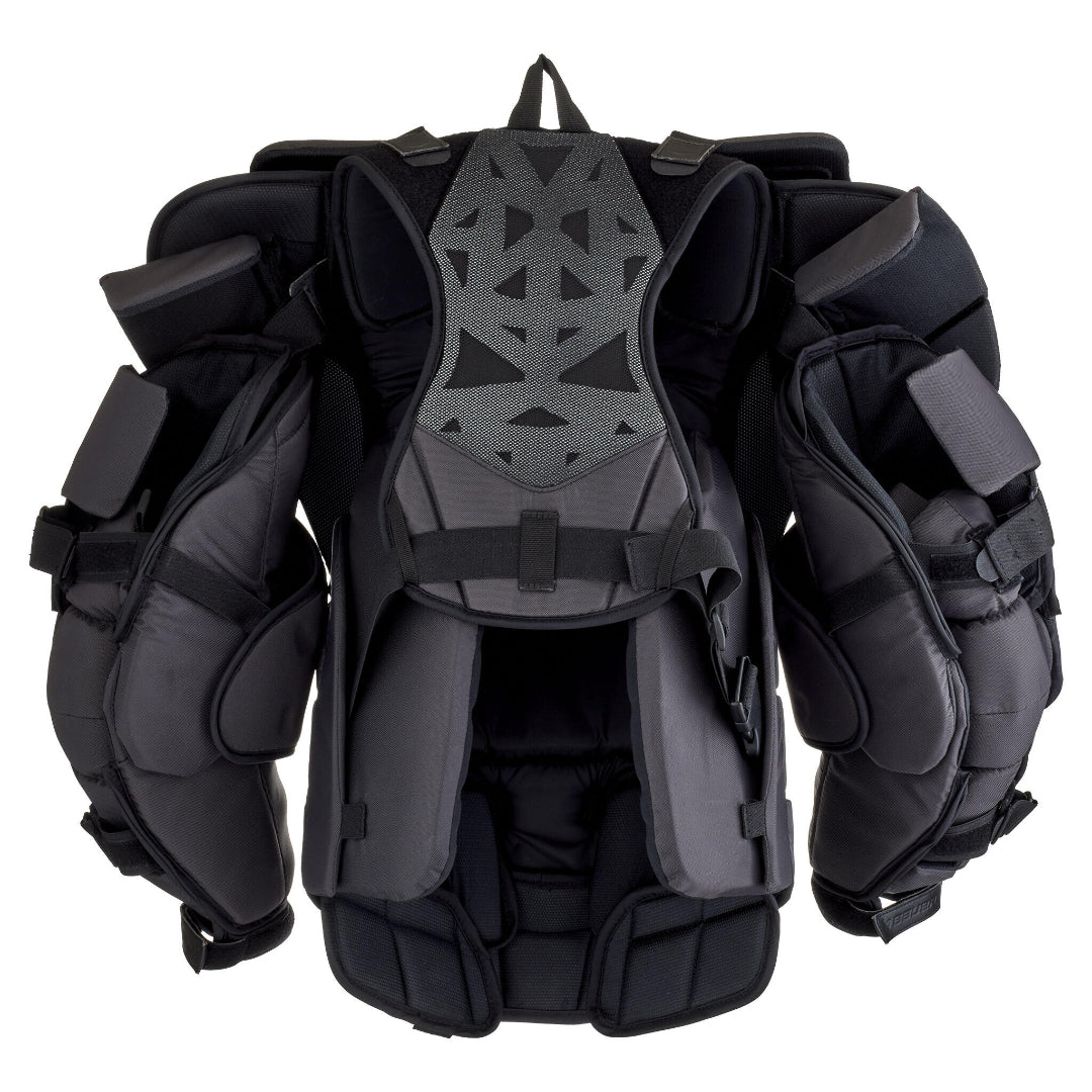 Bauer Senior Vapor Flylite (SMU) Hockey Goalie Chest and Arm Protector black yellow white