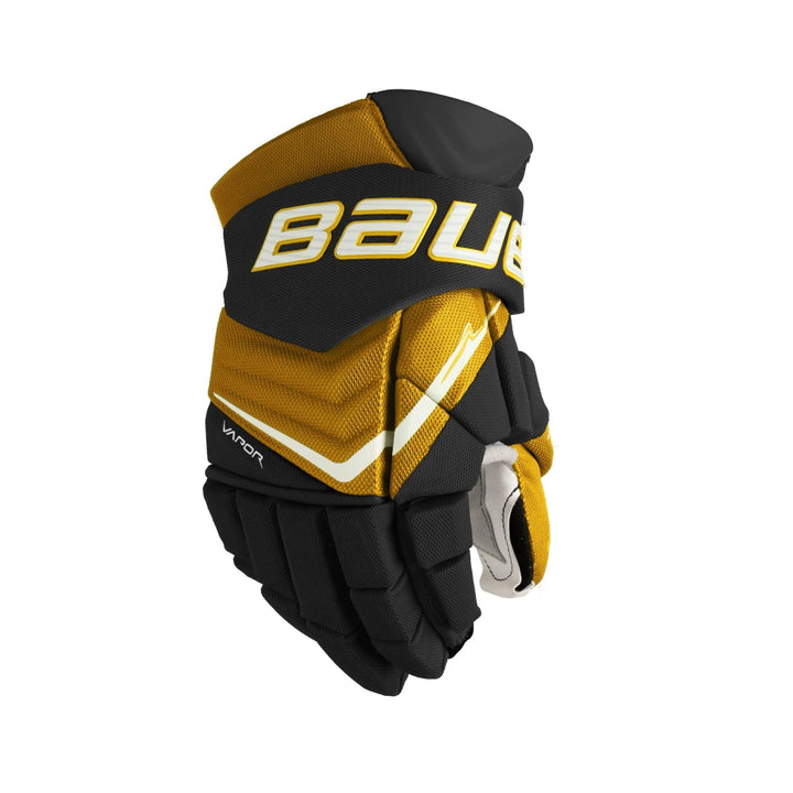 Bauer Senior Vapor FLYLITE Hockey Player Gloves black gold