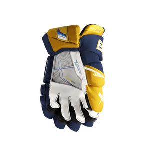 Bauer Senior Vapor FLYLITE Hockey Player Gloves navy gold