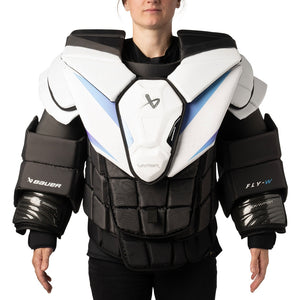 Bauer Senior Women's Vapor Flylite Hockey Goalie Chest and Arm Protector black/white