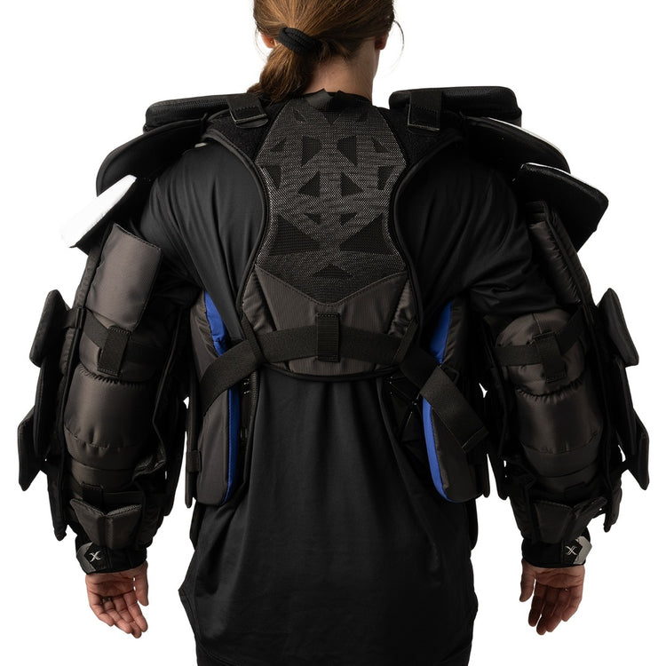 Bauer Senior Women's Vapor Flylite Hockey Goalie Chest and Arm Protector black/white
