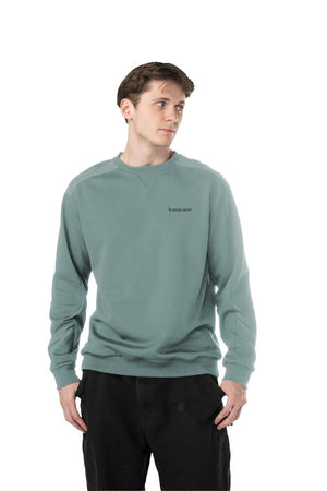BAUER Senior Knit Woven Crew Sweater Blue