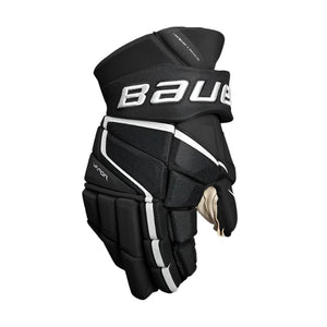 Bauer Junior Vapor SHIFT Pro Hockey Player Gloves (2022) black white senior intermediate