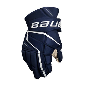 Bauer Junior Vapor SHIFT Pro Hockey Player Gloves (2022) navy blue senior intermediate