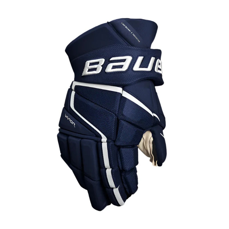 Bauer Junior Vapor SHIFT Pro Hockey Player Gloves (2022) navy blue senior intermediate