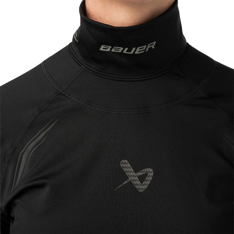 Bauer Women's Bodyguard Neck Protect Long Sleeve Shirt black
