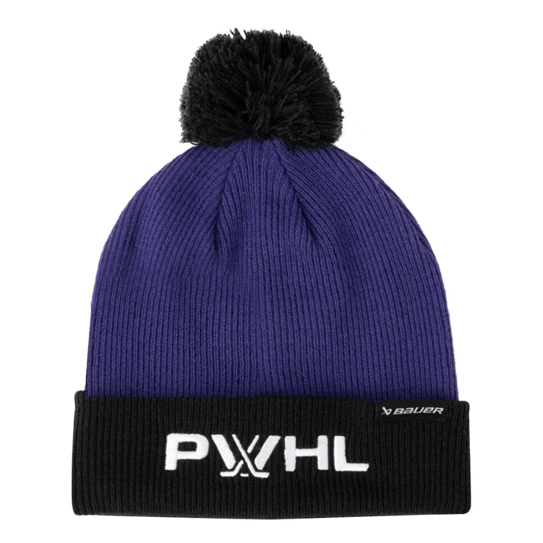 BAUER Women's PWHL Knit Pom Toque Purple