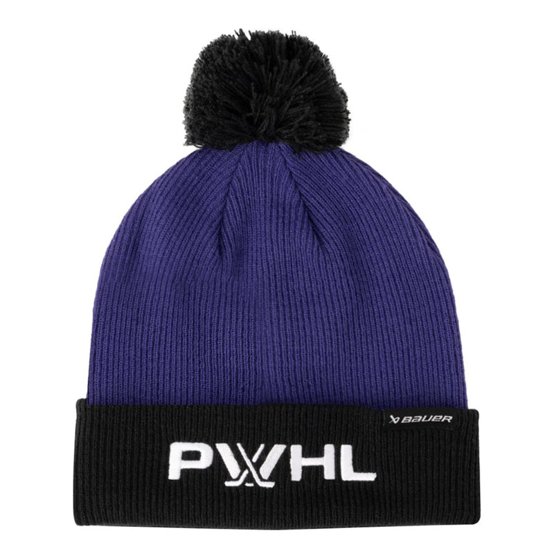 BAUER Women's PWHL Knit Pom Toque Purple