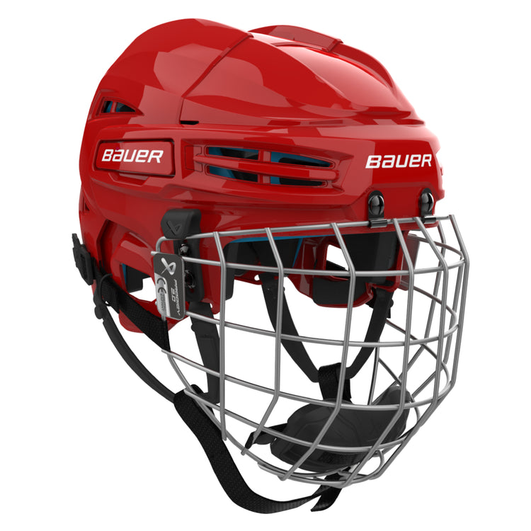 Bauer Youth Prodigy 2.0 Hockey Player Helmet Combo Red