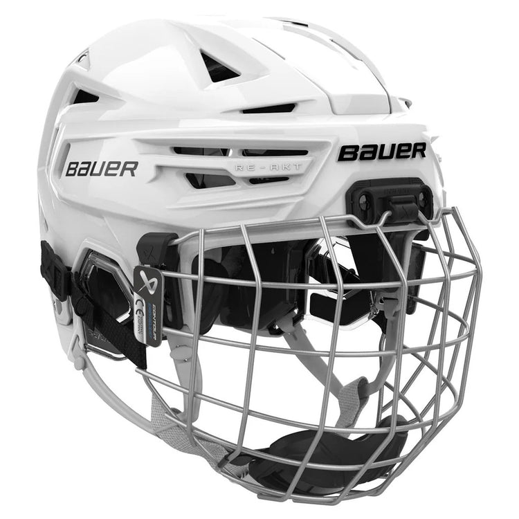 Bauer Youth RE-AKT 155 Hockey Player Helmet Combo white