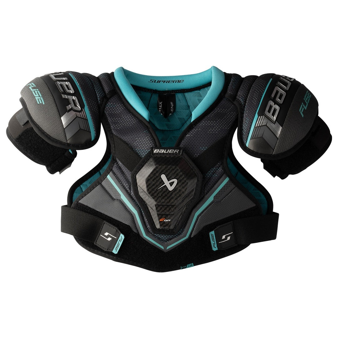 Bauer Youth Supreme Fuse Hockey Player Shoulder Pad black/teal