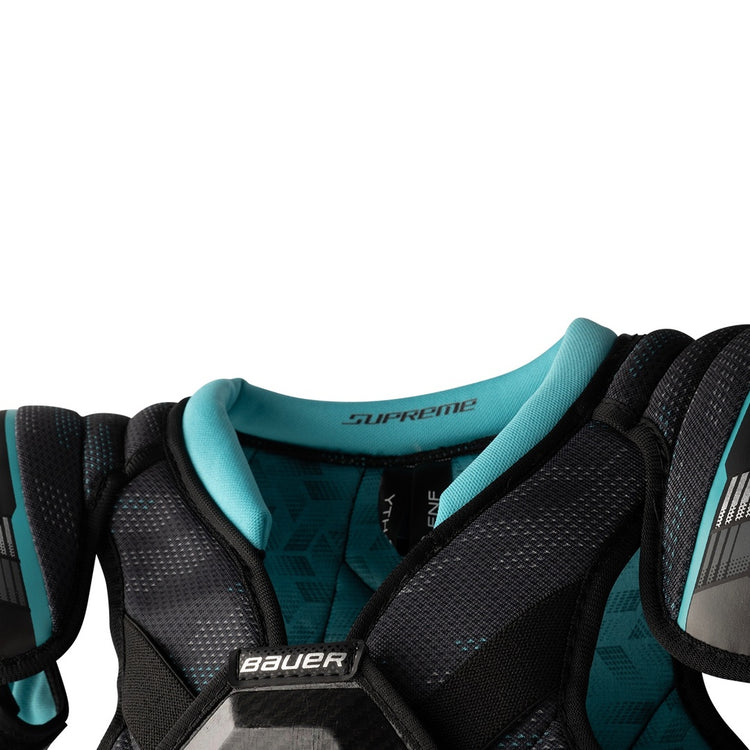 Bauer Youth Supreme Fuse Hockey Player Shoulder Pad black/teal