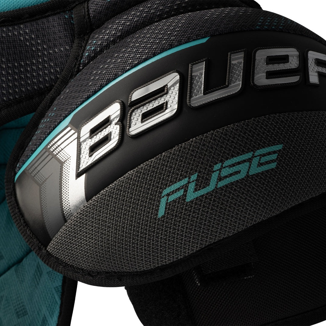 Bauer Youth Supreme Fuse Hockey Player Shoulder Pad black/teal