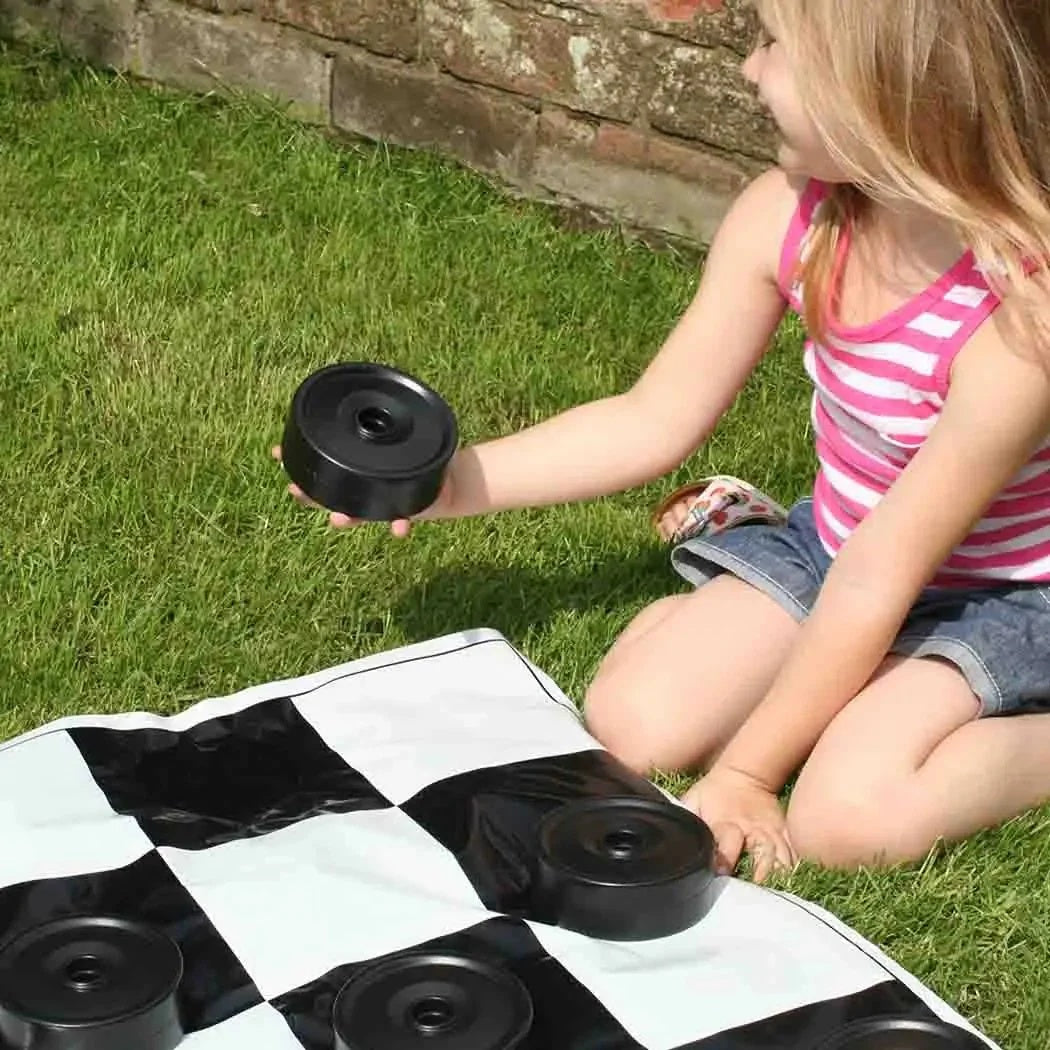 Big Game Hunters Large backyard Checkers Set 