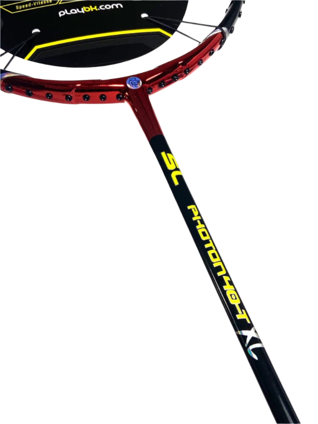 Black Knight Proton 40T XL Unstrung  Badminton Racquet Black Red 1