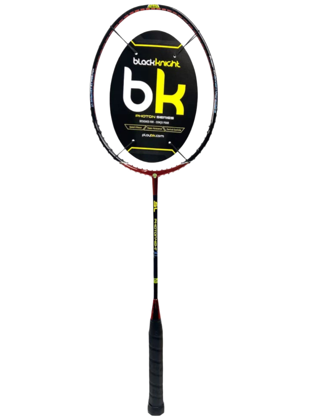 Black Knight Proton 40T XL Unstrung  Badminton Racquet Black Red