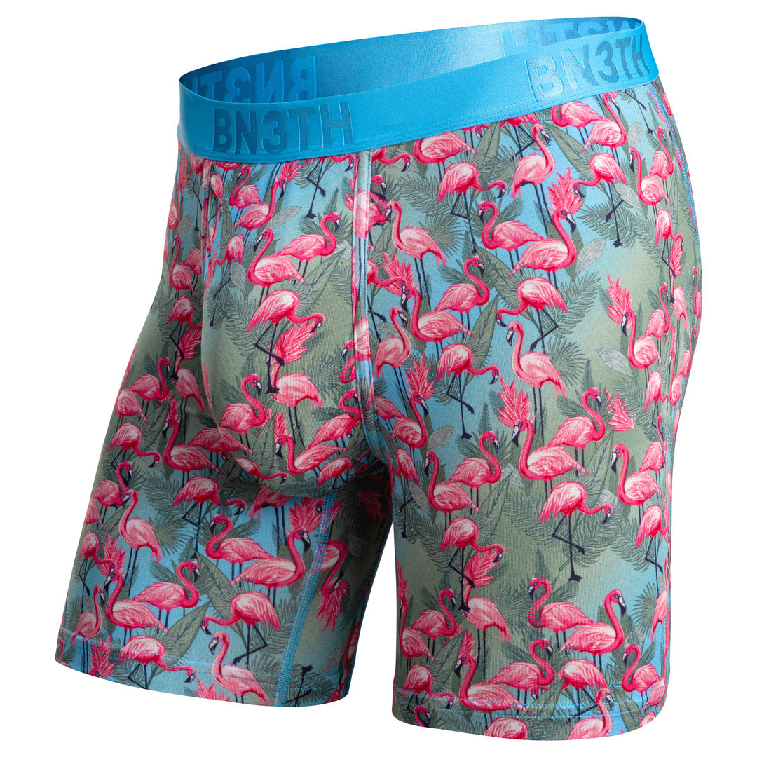 BN3TH Men's Classic Icon Boxer Briefs flamingo ethereal pink green