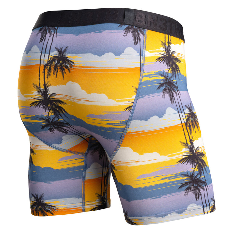 BN3TH Men's Classic Icon Boxer Briefs palm tree horizon mimosa blue yellow