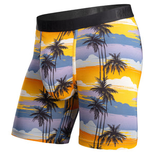 BN3TH Men's Classic Icon Boxer Briefs palm tree horizon mimosa blue yellow