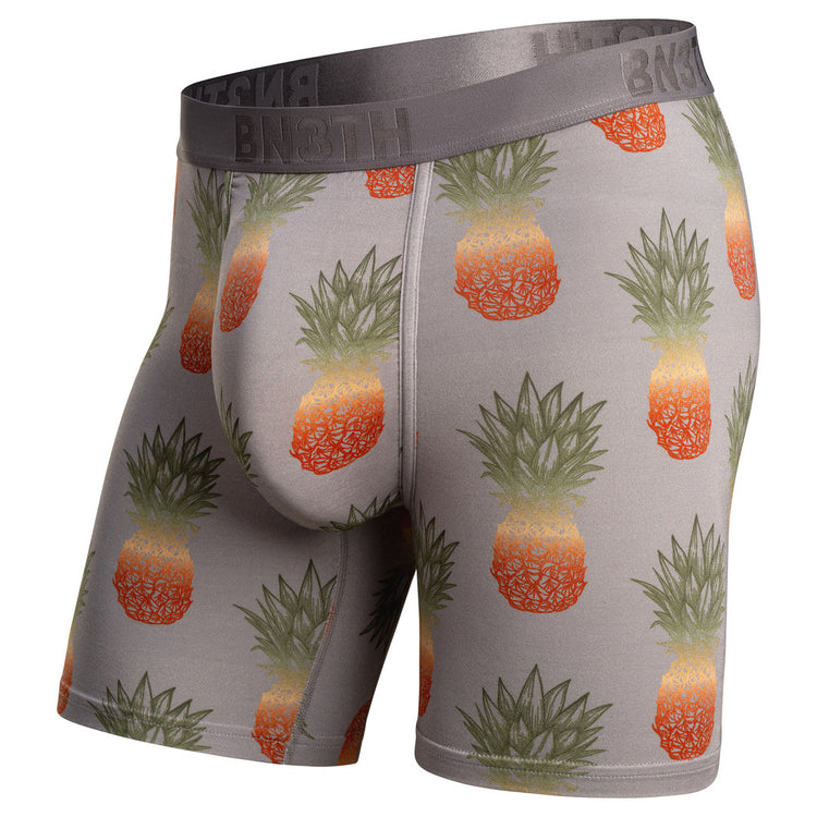 BN3TH Men's Classic Icon Boxer Briefs pineapple fade cloudburst grey