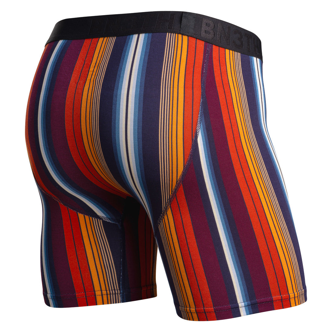BN3TH Men's Classic Icon Boxer Briefs western stripe dark navy orange yellow multi color