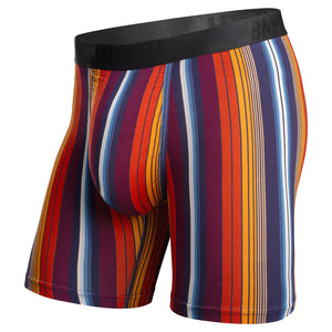 BN3TH Men's Classic Icon Boxer Briefs western stripe dark navy orange yellow multi color