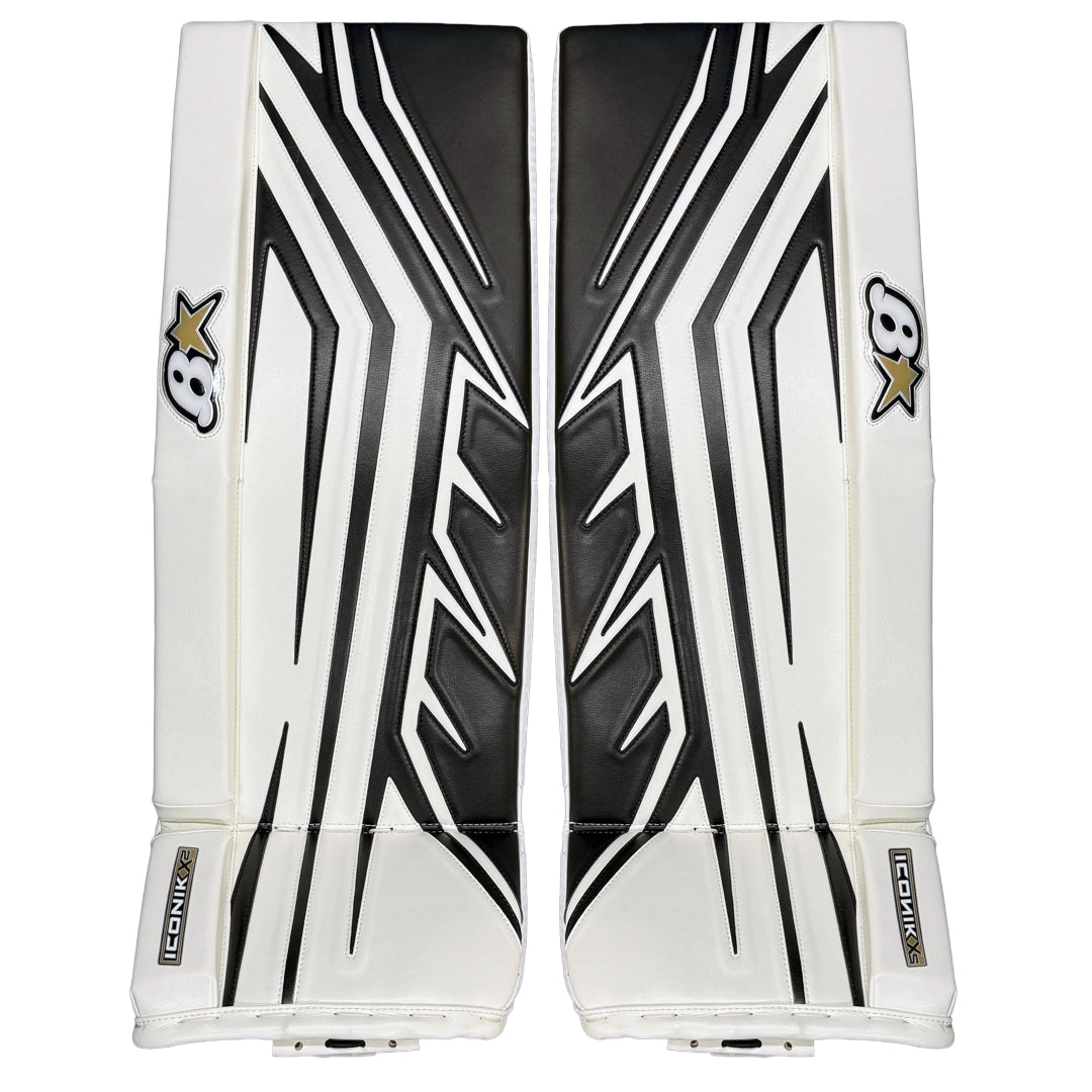 Brian's Intermediate Iconik X2 Hockey Goalie Pad White/Black