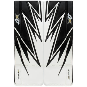 Brian's Intermediate OPTIK X4 Hockey Goalie Pads white black