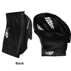 Brian's Junior OPTIK X4 Hockey Goalie Blocker + Trapper Black
