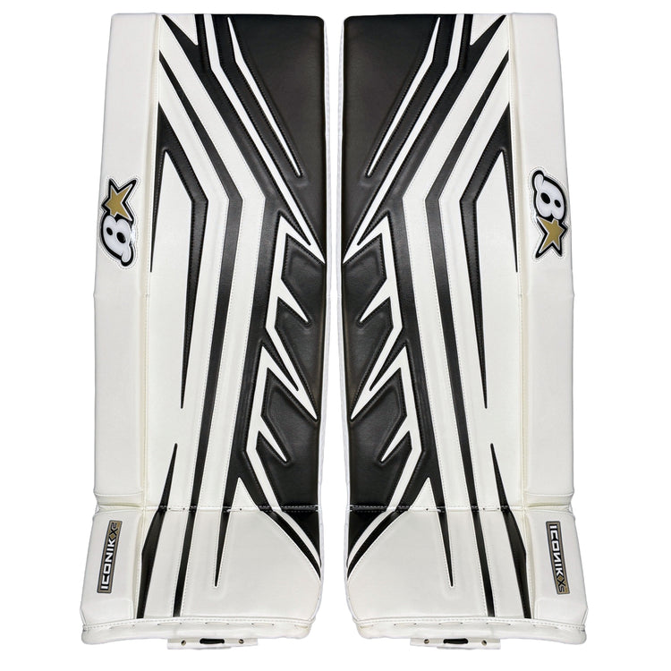 Brian's Senior Iconik X2 Hockey Goalie Pad White/Black