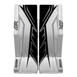 Brian's Senior Pro ICONIK 2 Hockey Goalie Pad White/Black/Silver