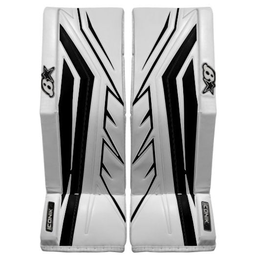 Brian's Senior Pro ICONIK 2 Hockey Goalie Pad White Black