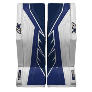 Brian's Senior Pro ICONIK 2 Hockey Goalie Pad White/Royal/Navy