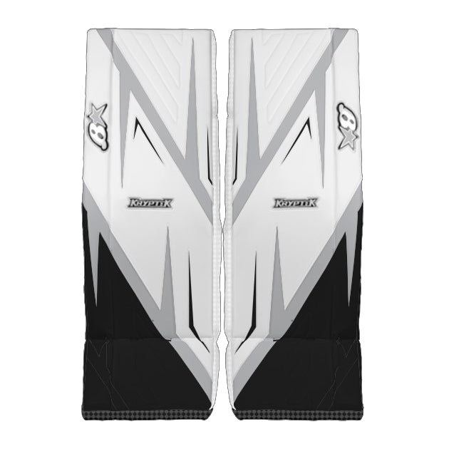 Brian's Senior Pro Kryptik Hockey Goalie Pad White/Black/Silver