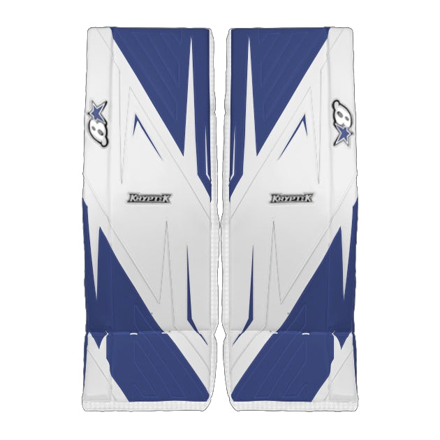 Brian's Senior Pro Kryptik Hockey Goalie Pad White/Royal