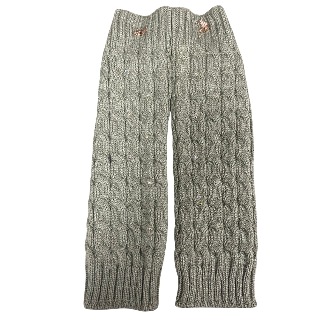 Brilliance & Melrose Adult Figure Skating Leg Warmers grey