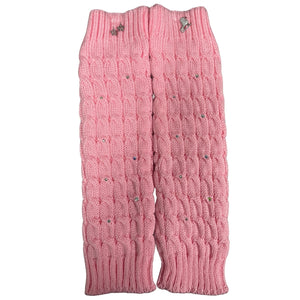 Brilliance & Melrose Adult Figure Skating Leg Warmers pink