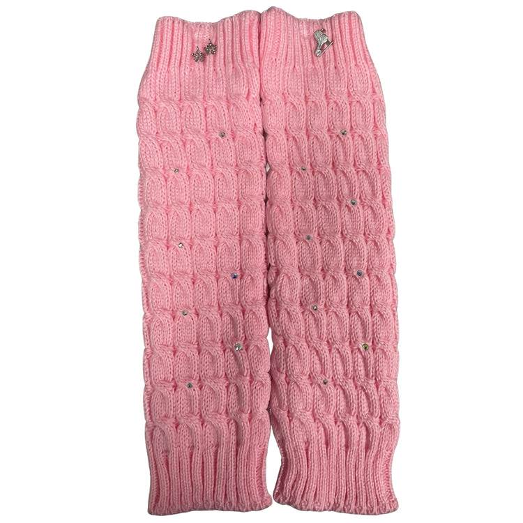 Brilliance & Melrose Adult Figure Skating Leg Warmers pink