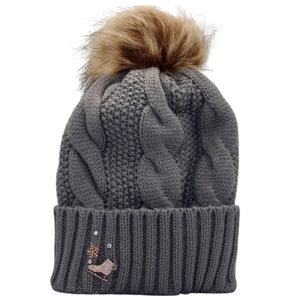 Brilliance & Melrose Adult The Adorable Figure Skating Hat grey