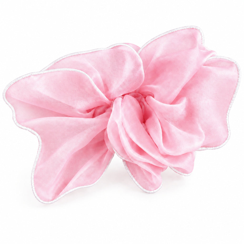 Brilliance &amp; Melrose Organza Chou Chou Figure Skating Scrunchie pink