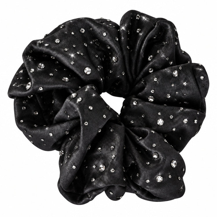 Brilliance & Melrose Sparkly Chou Chou Figure Skating Scrunchie black